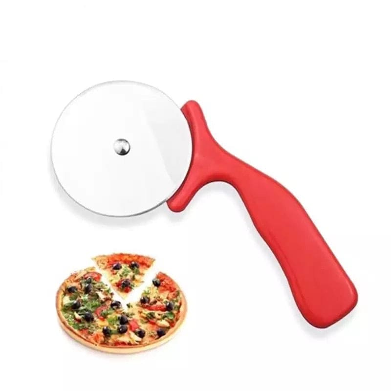 Stainless Steel Pizza Knife, Single Wheel Pizza Cut Tool, Kitchen Cake Tool, Super Sharp Pizza Slicer Stainless Steel Pizza Knife, Single Wheel Pizza Cut Tool, Kitchen Cake Tool, Super Sharp Pizza Slicer
